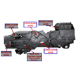 3rd Gen Ram (02-09) Dual Zone Blend Door Set (DT-4DR-Y) - Blend Door USA